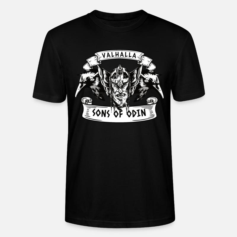Valhalla Odin Wikinger - Stanley/Stella Unisex Bio-T-Shirt CRAFTER - Schwarz