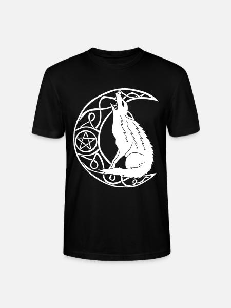 Howling of the white wolf - Stanley/Stella CRAFTER Unisex Organic T-Shirt - black