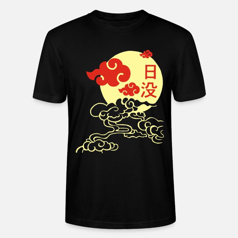 Coucher de soleil japonais - T-shirt bio CRAFTER Stanley Stella Unisexe - noir