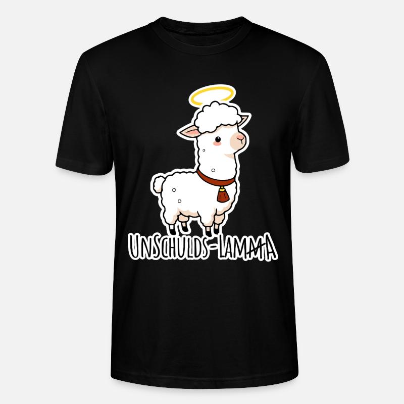 Unschulds-Lamm äh Lama Flachwitz - Stanley/Stella Unisex Bio-T-Shirt CRAFTER - Schwarz