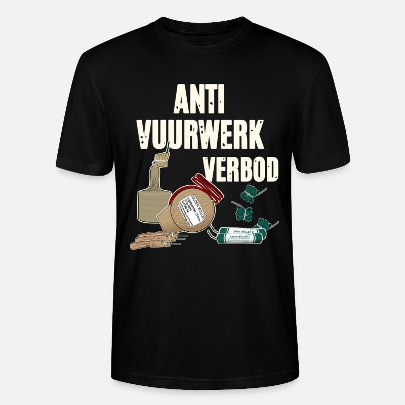 Vuurwerk Pyro - Stanley/Stella Unisex Bio-T-Shirt CRAFTER - Schwarz