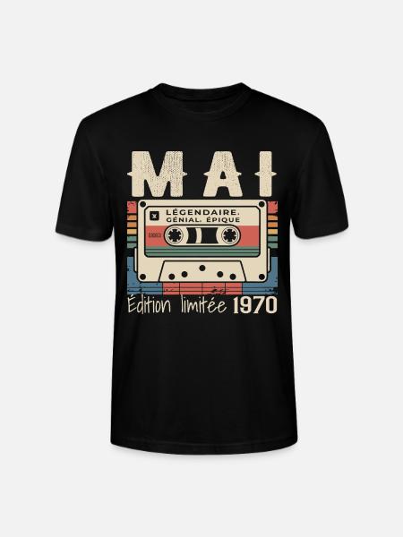 Mai 1983 - T-shirt bio CRAFTER Stanley Stella Unisexe - noir