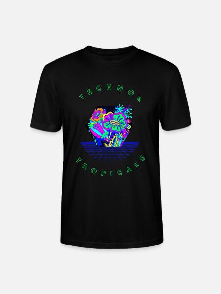 Le techno tropical fleurit - T-shirt bio CRAFTER Stanley Stella Unisexe - noir