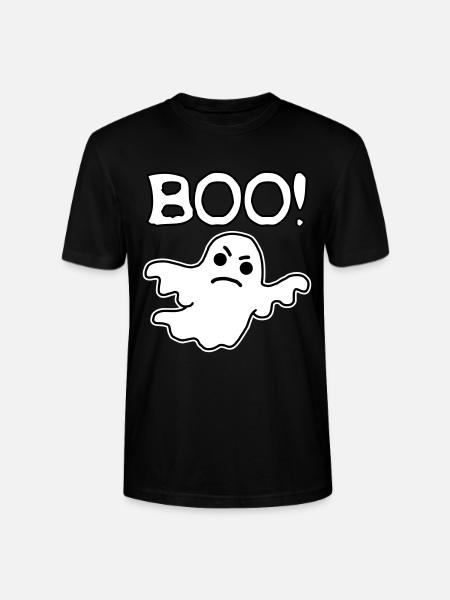 halloween ande skräck rolig ironisk grimas - Ekologisk T-shirt CRAFTER unisex från Stanley/Stella - svart