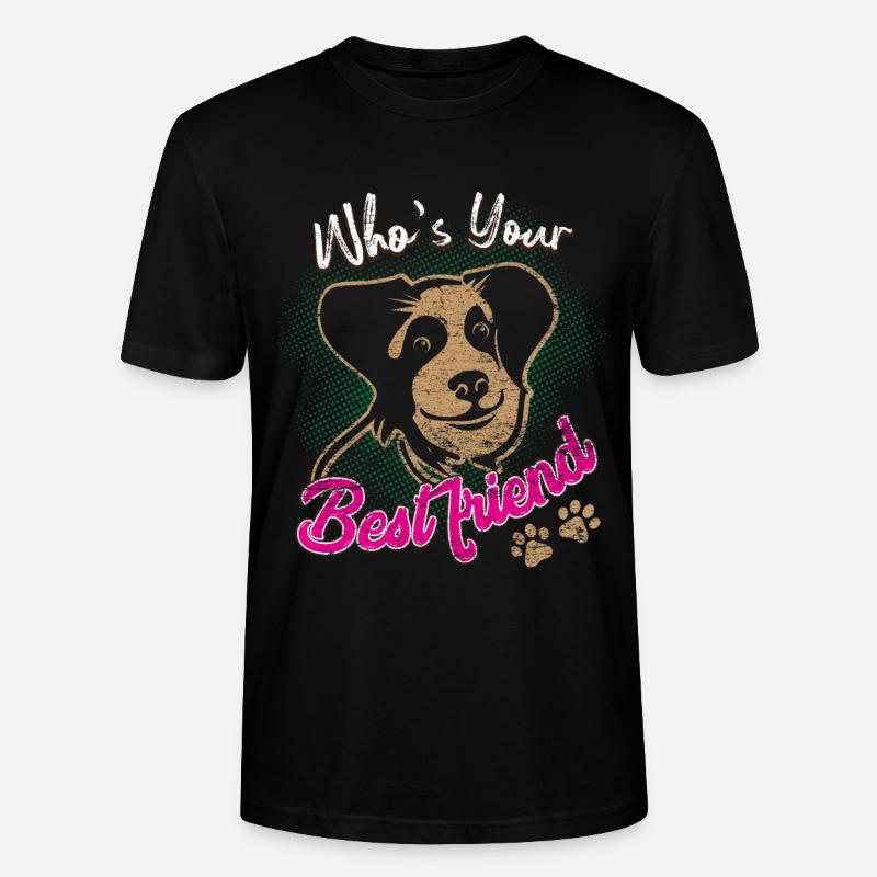 Hund und Hunde - Stanley/Stella Unisex Bio-T-Shirt CRAFTER - Schwarz