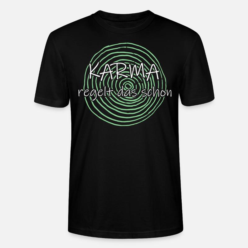 Karma regelt das schon - Stanley/Stella Unisex Bio-T-Shirt CRAFTER - Schwarz