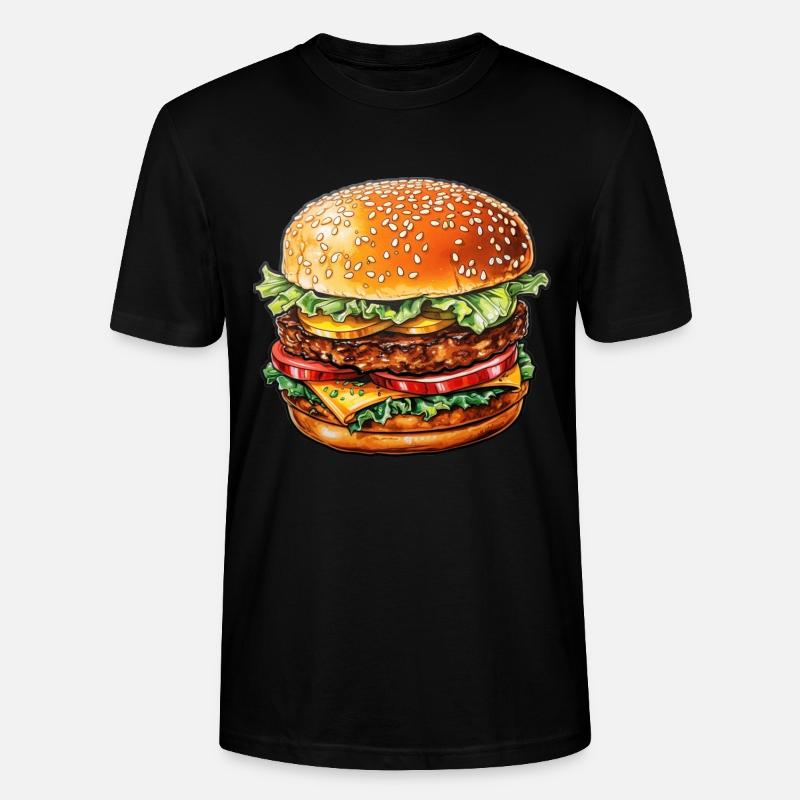 Burger - Stanley/Stella Unisex Bio-T-Shirt CRAFTER - Schwarz