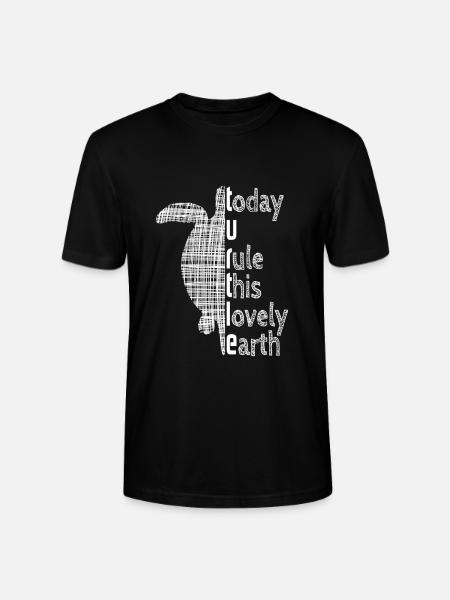 Turtle - Stanley/Stella Unisex Bio-T-Shirt CRAFTER - Schwarz