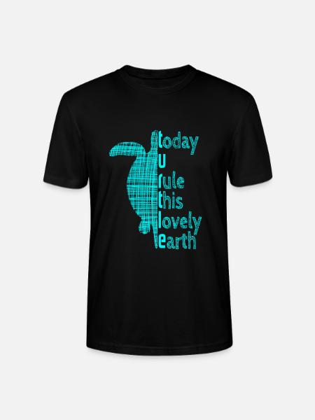 Turtle Schildkröte - Stanley/Stella Unisex Bio-T-Shirt CRAFTER - Schwarz