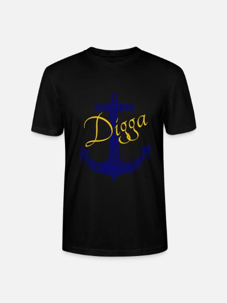 Anker Digga - Stanley/Stella Unisex Bio-T-Shirt CRAFTER - Schwarz
