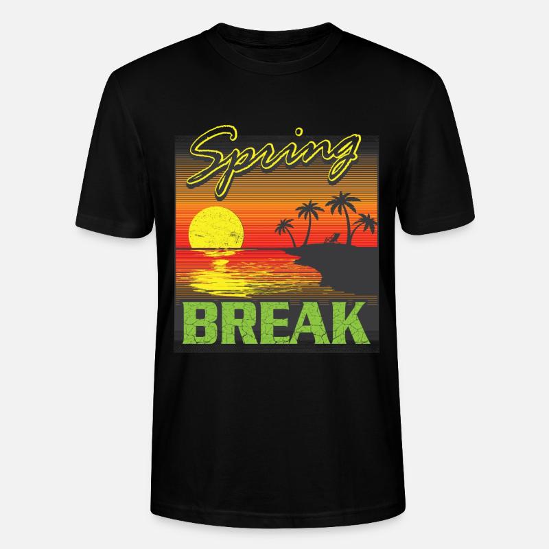 Spring Break - T-shirt bio CRAFTER Stanley Stella Unisexe - noir