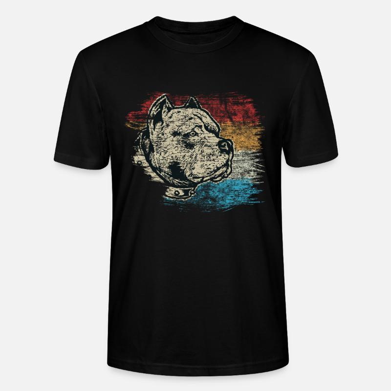 Pitbull - T-shirt bio CRAFTER Stanley Stella Unisexe - noir