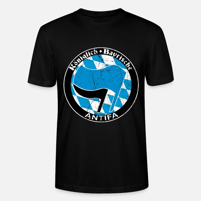 antifa - Stanley/Stella Unisex Bio-T-Shirt CRAFTER - Schwarz