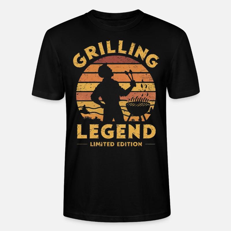 Grilling Legend Limited Edition - Stanley/Stella Unisex Bio-T-Shirt CRAFTER - Schwarz
