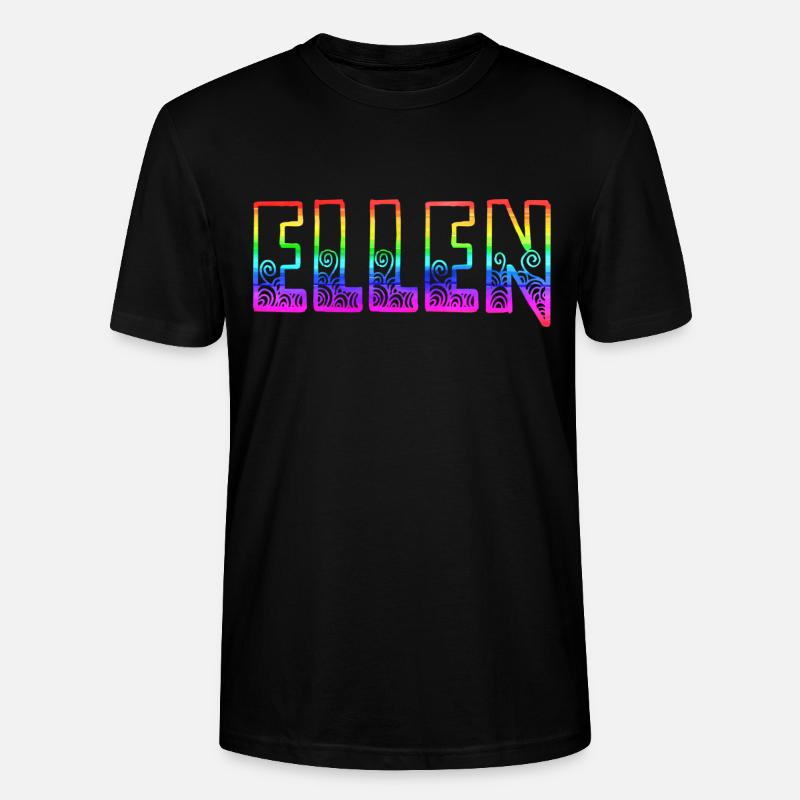ellen rs regenbogen - Stanley/Stella Unisex Bio-T-Shirt CRAFTER - Schwarz