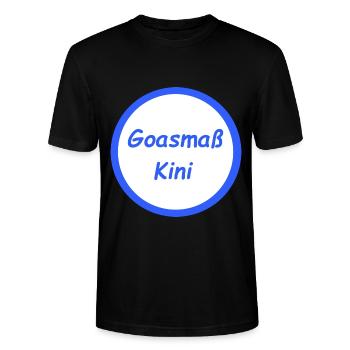 Goasmaß - Bayerischer Kult - Stanley/Stella Unisex Bio-T-Shirt CRAFTER - Schwarz - Vorne - Alina (178cm) & Michal (187cm)