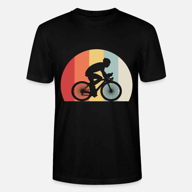 Fahrradfahrer - Stanley/Stella Unisex Bio-T-Shirt CRAFTER - Schwarz