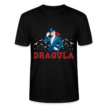 Dragula Dracula Drag Queen Halloween Karneval - Stanley/Stella Unisex Bio-T-Shirt CRAFTER - Schwarz - Vorne - Alina (178cm) & Michal (187cm)