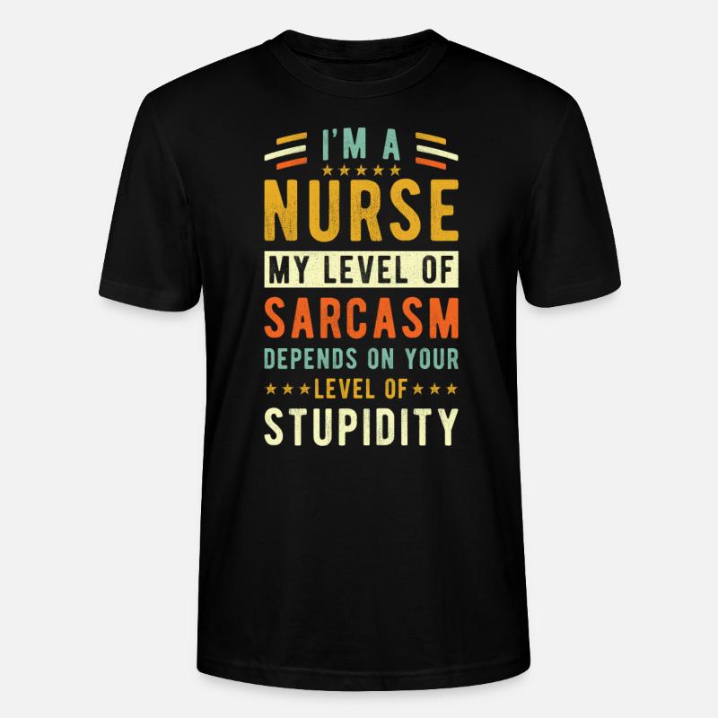 Cadeau d’infirmière - T-shirt bio CRAFTER Stanley Stella Unisexe - noir