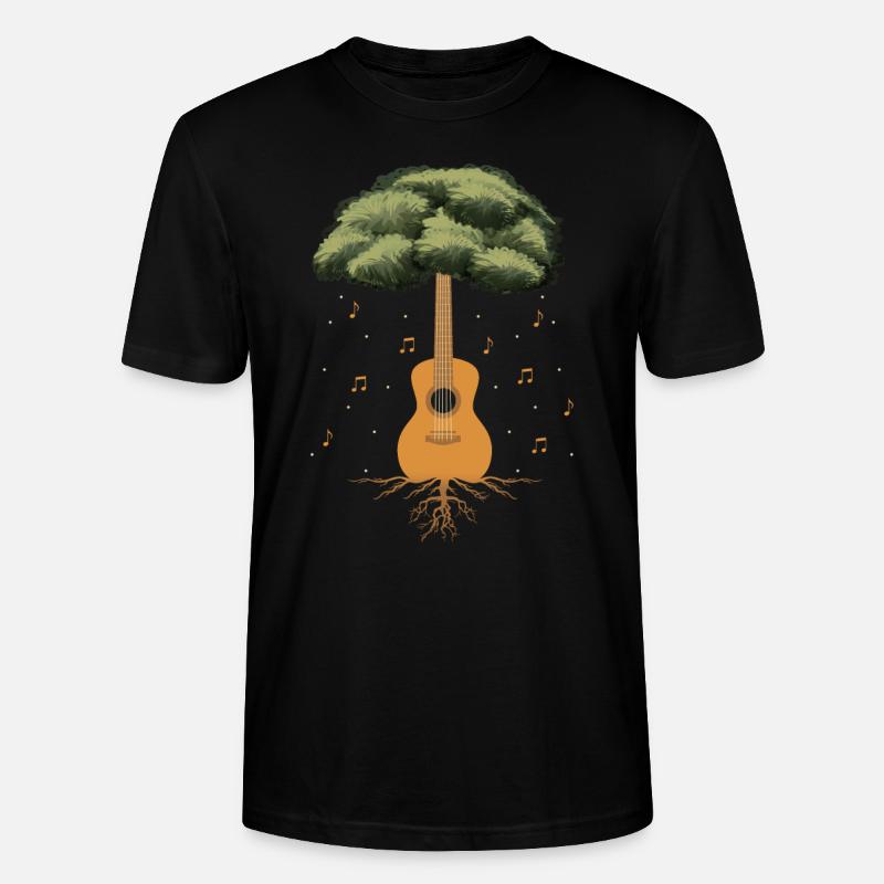 Arbre de guitare - T-shirt bio CRAFTER Stanley Stella Unisexe - noir
