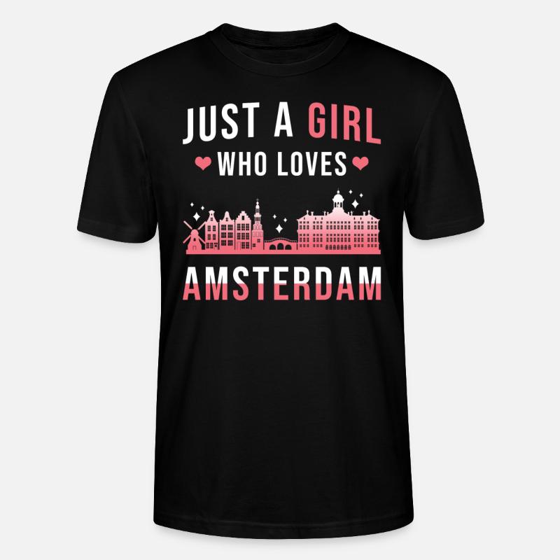 Amsterdam - Stanley/Stella Unisex Bio-T-Shirt CRAFTER - Schwarz