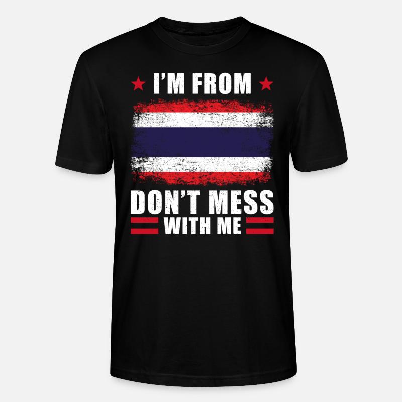 Thailand Spruch - Stanley/Stella Unisex Bio-T-Shirt CRAFTER - Schwarz
