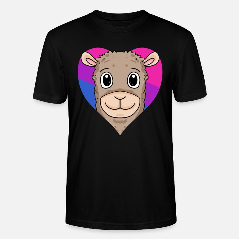 Bisexuell Alpaka Geschenk - Stanley/Stella Unisex Bio-T-Shirt CRAFTER - Schwarz
