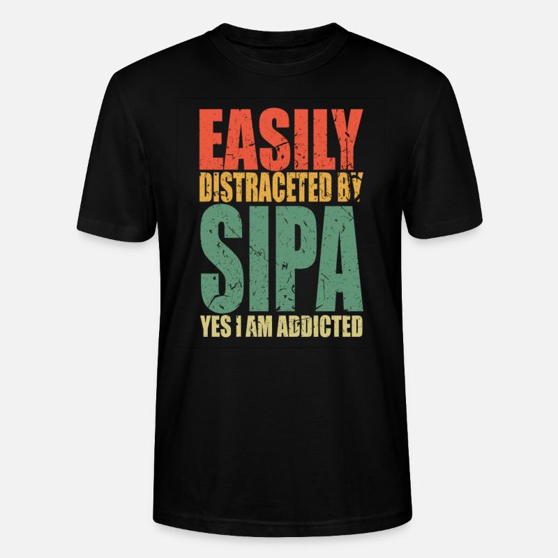 Sipan Spruch lustig - Stanley/Stella Unisex Bio-T-Shirt CRAFTER - Schwarz