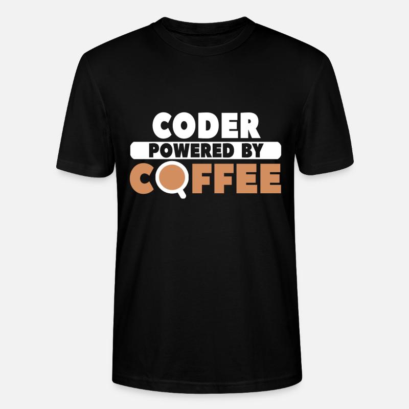Coder Coffee - Stanley/Stella Unisex Bio-T-Shirt CRAFTER - Schwarz