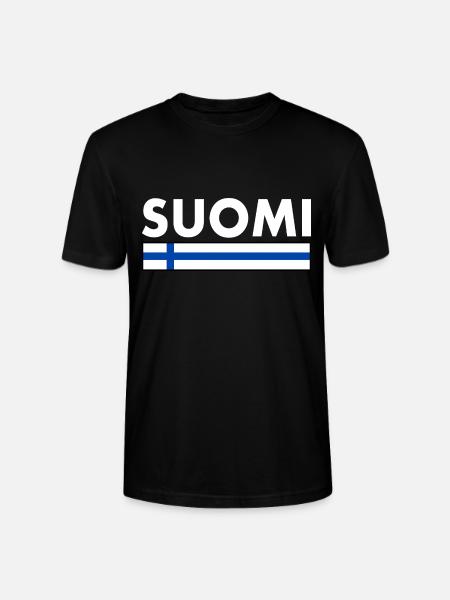 Suomi - Stanley/Stella CRAFTER Unisex Organic T-Shirt - black