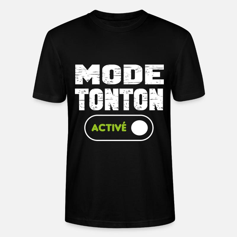 Mode tonton activé - T-shirt bio CRAFTER Stanley Stella Unisexe - noir