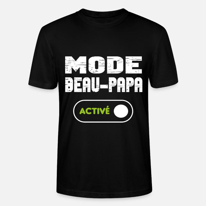Mode beau-papa activé - T-shirt bio CRAFTER Stanley Stella Unisexe - noir