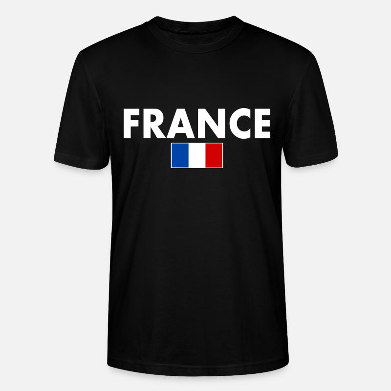 Frankreich - Stanley/Stella Unisex Bio-T-Shirt CRAFTER - Schwarz