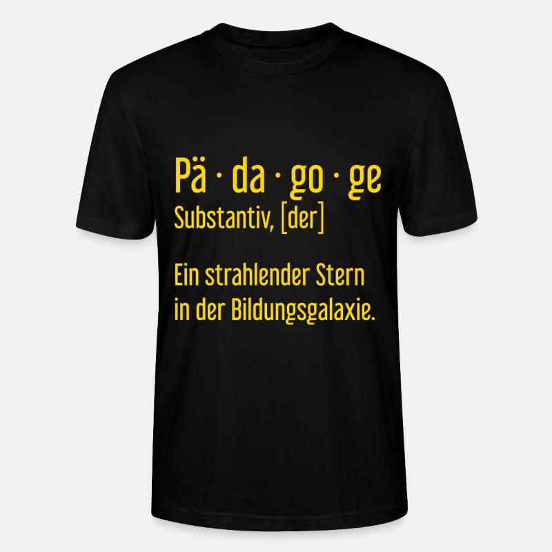 Pädagoge Pädagogen Schule Lehrer Unterricht - Stanley/Stella Unisex Bio-T-Shirt CRAFTER - Schwarz