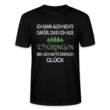 Thüringen - Stanley/Stella Unisex Bio-T-Shirt CRAFTER - Schwarz - Vorne - Alina (178cm) & Michal (187cm)