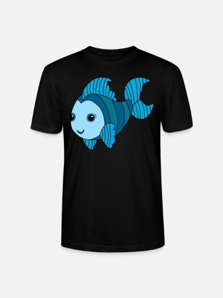 Bunter Fisch - Stanley/Stella Unisex Bio-T-Shirt CRAFTER - Schwarz