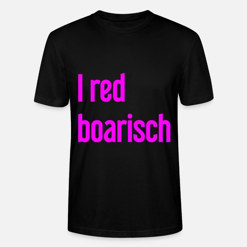 I boarisch rouge - T-shirt bio CRAFTER Stanley Stella Unisexe - noir