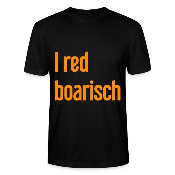I red boarisch - Stanley/Stella CRAFTER Unisex Organic T-Shirt - black - Front - Alina (178cm) & Michal (187cm)