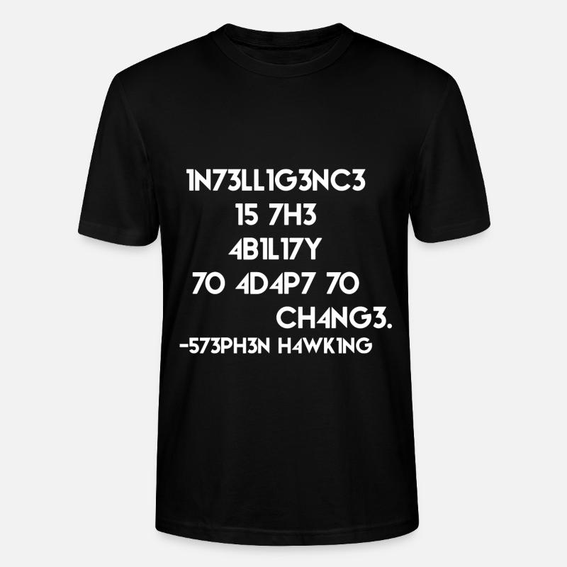 Citer physicien programmeur - T-shirt bio CRAFTER Stanley Stella Unisexe - noir