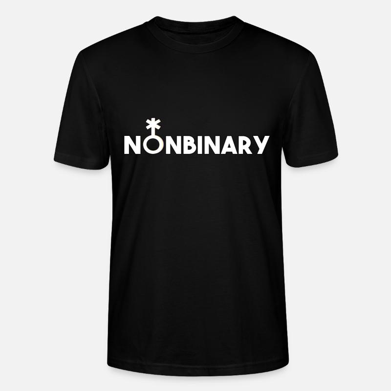 Non-binary non-binary non-binary gender symbol - Stanley/Stella CRAFTER Unisex Organic T-Shirt - black