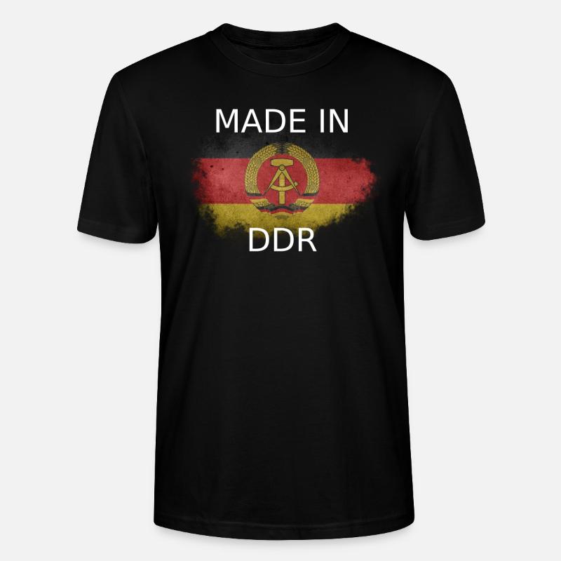 Made in DDR - Stanley/Stella Unisex Bio-T-Shirt CRAFTER - Schwarz