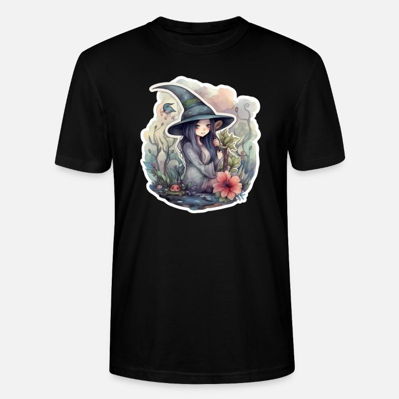Sorcière douce dans l’eau - T-shirt bio CRAFTER Stanley Stella Unisexe - noir