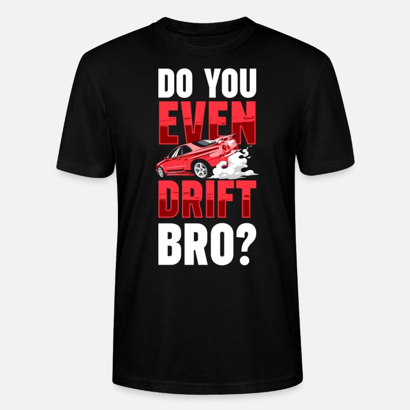 Drifting Donut Quer Schrauber - Stanley/Stella Unisex Bio-T-Shirt CRAFTER - Schwarz