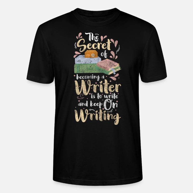 Écrivain Écriture Fantasy Profession - T-shirt bio CRAFTER Stanley Stella Unisexe - noir