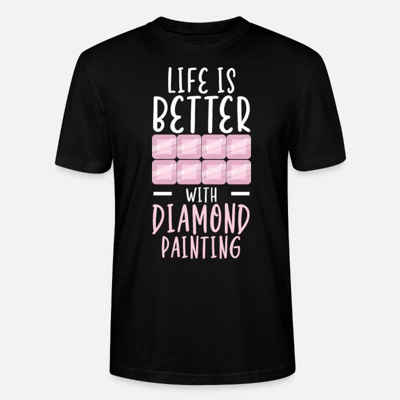 Diamond Painting Tools Diamond Painter - Stanley/Stella CRAFTER Unisex Organic T-Shirt - black