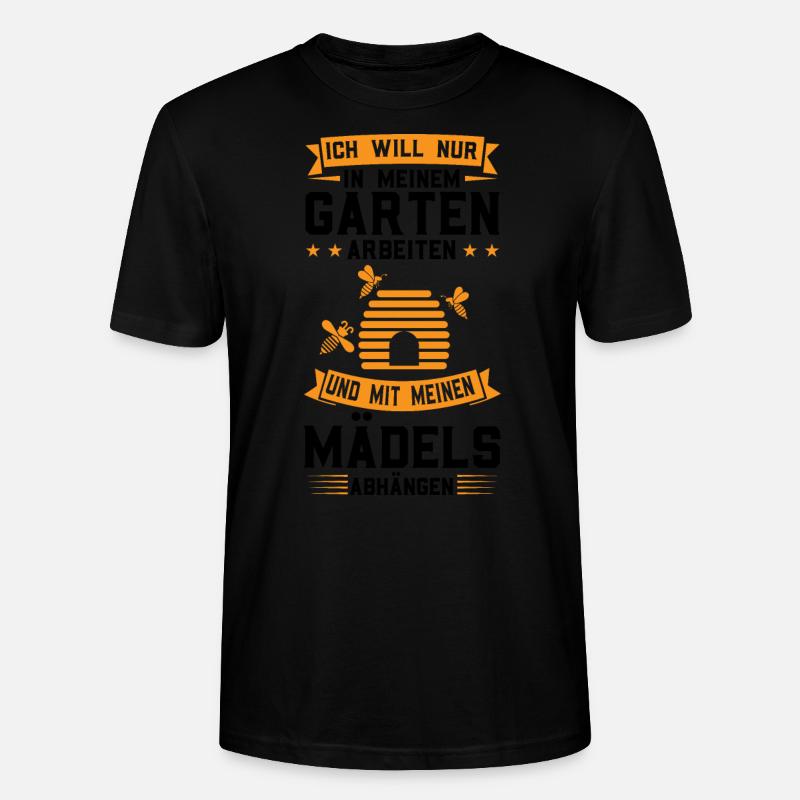 Imker Bienen Honig Geschenk - Stanley/Stella Unisex Bio-T-Shirt CRAFTER - Schwarz