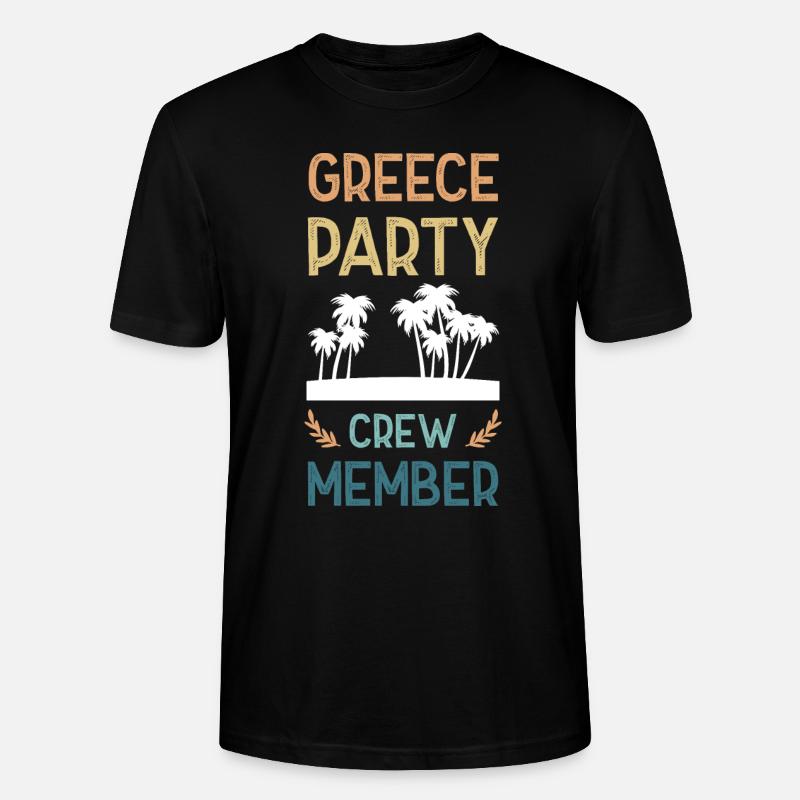 Greece Party Crew - Stanley/Stella Unisex Bio-T-Shirt CRAFTER - Schwarz