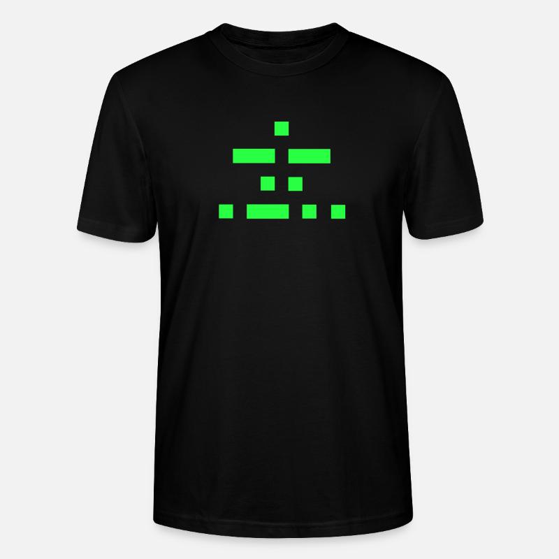 Emil Morse code - T-shirt bio CRAFTER Stanley Stella Unisexe - noir