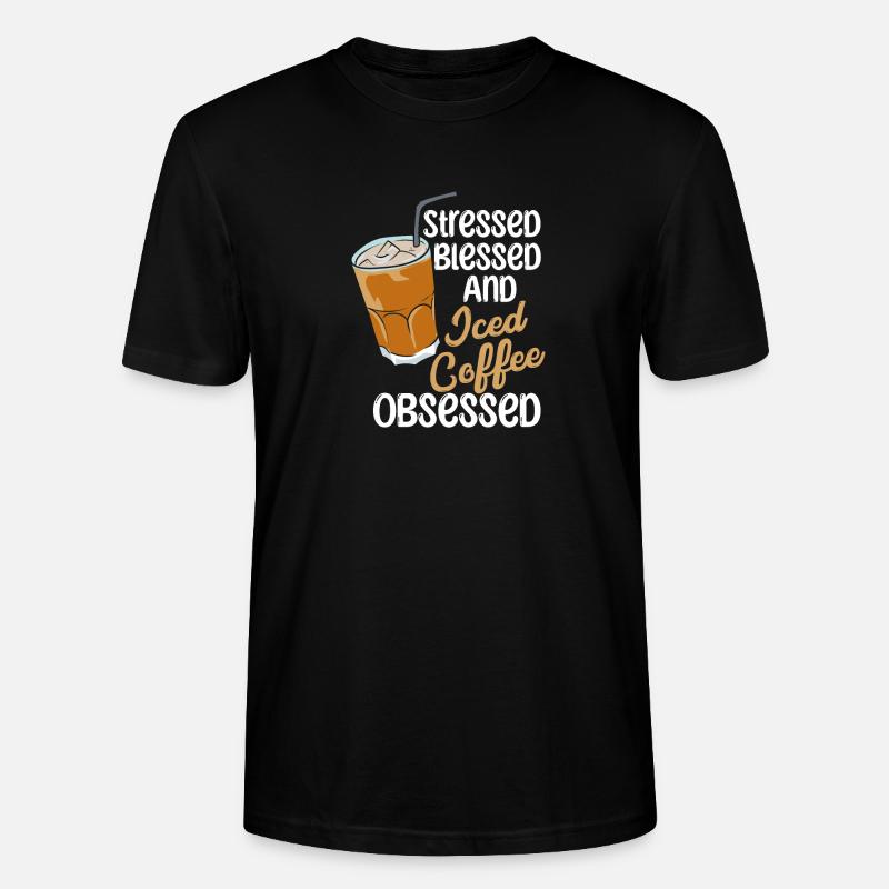 Iced Coffee Obsessed - Stanley/Stella Unisex Bio-T-Shirt CRAFTER - Schwarz