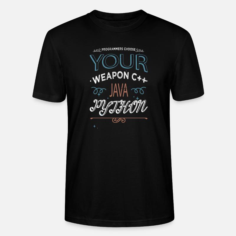 backend developer - Stanley/Stella Unisex Bio-T-Shirt CRAFTER - Schwarz